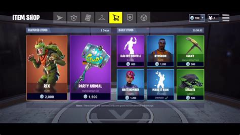 Party Animal and Rex Skin Return! (Fortnite Daily Store Update 3-27-18) - YouTube