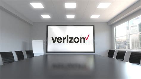 Verizon Logo Being Made with Many Numbers. Digital Business Conceptual ...