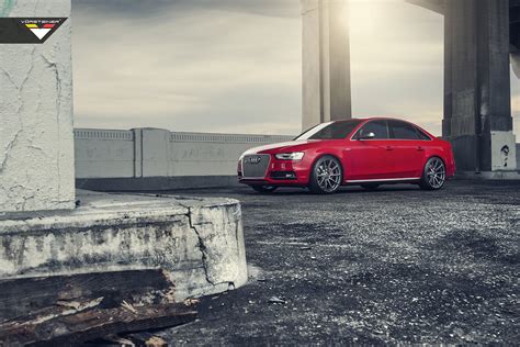 Red Audi S4 Gets a Touch of Elegance with Carbon Graphite Vorsteiner ...