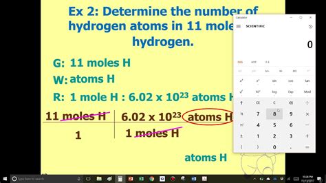 How Many Moles Of Hydrogen In 1 Mol H2o