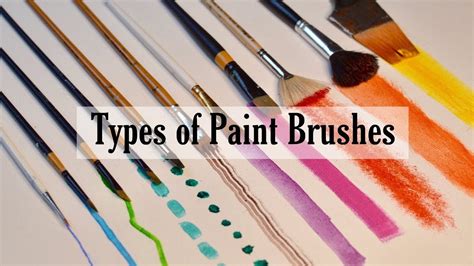 types of paint brushes for art - Milda Knudsen