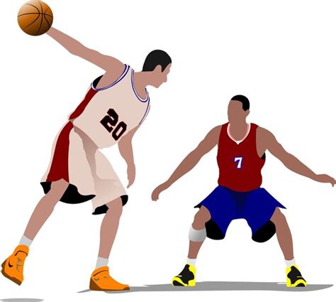 Premium Vector | Basketball players vector illustration