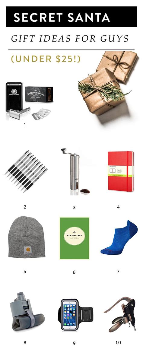 27+ Secret Santa Gift Ideas for Guys (Under $25!)