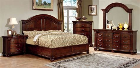 Grandom Bedroom Set in Cherry Finish by Furniture of America