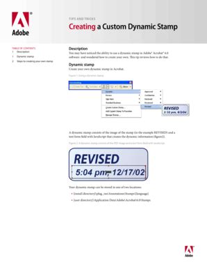 Download Adobe Dynamic Stamps - Fill Online, Printable, Fillable, Blank ...
