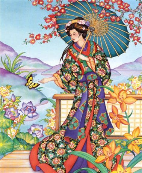 japanese parasol dance costume - Google Search | Geisha art, Posters art prints, Japanese artists