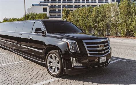 Cadillac Escalade Black Limousine Abu Dhabi - Cadillac Limo