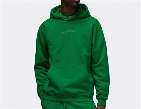 Jordan Air Jordan Wordmark Fleece Hoodie Pine Green FJ1966-302