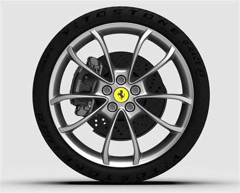 Original Ferrari F430 rim wheel front 7-5 x 19 BBS design 3D model ...