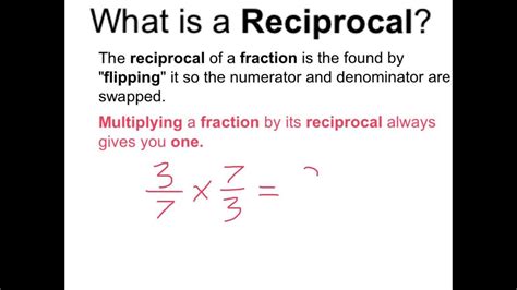 What is a Reciprocal? - YouTube