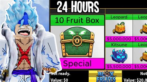 Trading 10 FRUIT BOXES for 24 Hours in Blox Fruits - YouTube