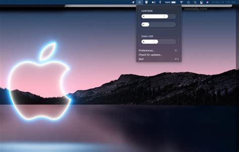 Adjust External Display Brightness on Mac with MonitorControl