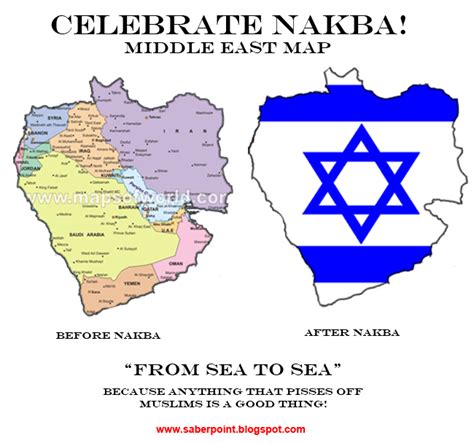 Saberpoint: Celebrate Nakba! "From the River to the Sea!" Long Live Israel!