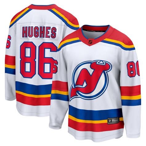 Jack Hughes New Jersey Devils Youth 2022/23 Heritage Replica Jersey ...