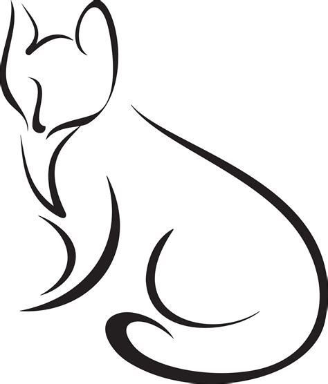 Fox Head Outline - ClipArt Best