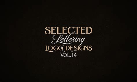 Lettering Logo Design, Vol. 14 on Behance