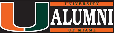 Miami Hurricanes Alumni Block Decal