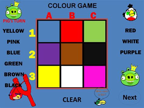 Colour game - online presentation