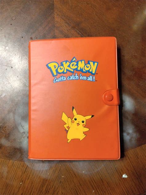 Vintage Red Pikachu Pokemon Card Binder With Cards Values - MAVIN