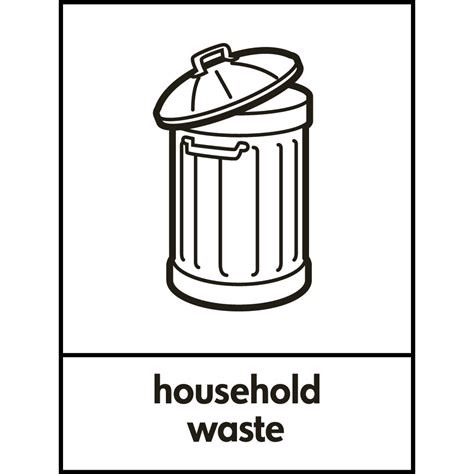 Household Waste Recycling Signs - from Key Signs UK