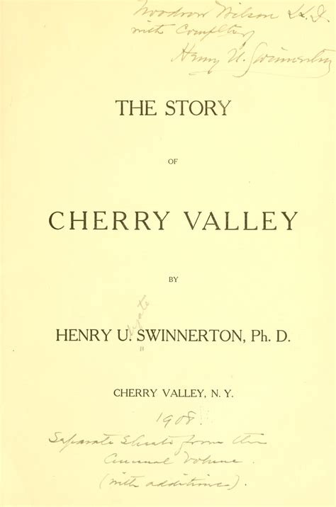 The story of Cherry Valley, | Library of Congress