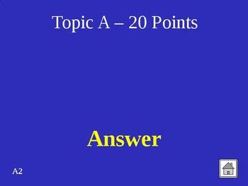 Jeopardy Review Template by Graham Walker | Teachers Pay Teachers