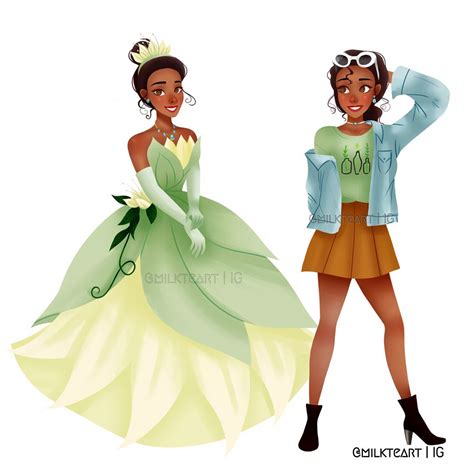 Modern Tiana 🐸💋 | Disney princess fashion, Disney princess modern ...