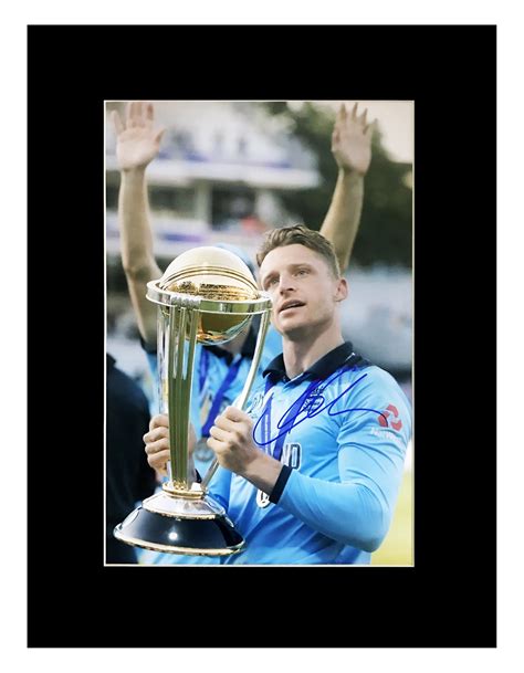 Autographed Jos Buttler Photo Display - Cricket World Cup Winners 2019 | Firma Stella