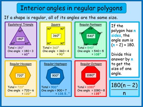 Interior Angles of Regular Polygons - A Plus Topper