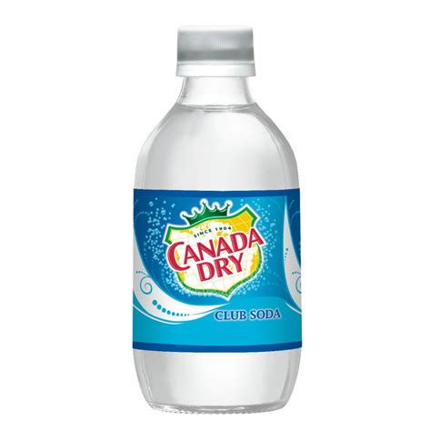 CANADA DRY® CLUB SODA, 10 OZ GLASS BOTTLES (24 BOTTLES/CASE)