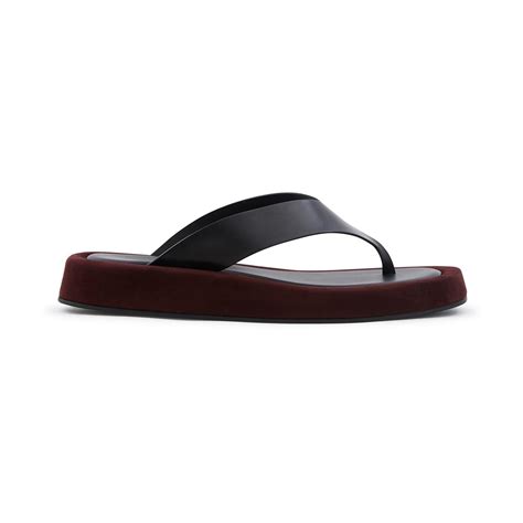 The Row Leather Ginza Sandals in Black - Black (Black) - Save 44% - Lyst