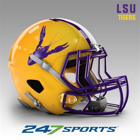 LSU state inspired Football Helmet | Tiger Rant