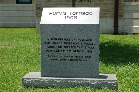 Read the Plaque - Purvis Tornado, 1908