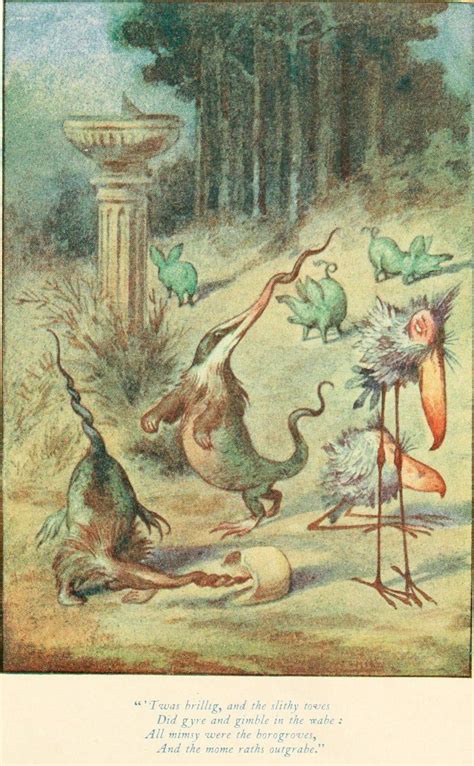 Through the Looking-Glass – Twas brillig, and the slithy toves Illustration by John Tenniel ...