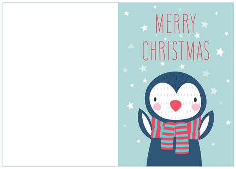 Printable Christmas Card Templates | Printablee