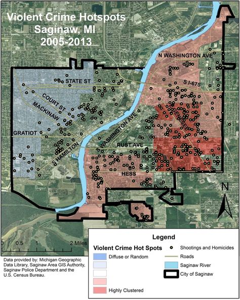 Mapping Saginaw crime: SVSU project IDs city's 'hot spots,' shows relationship with poverty ...