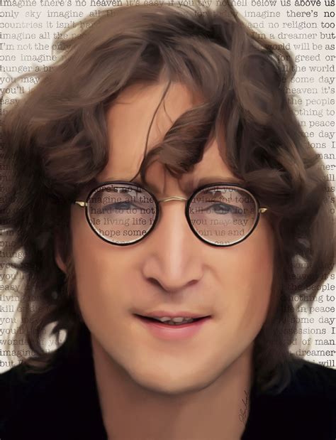 John Lennon Portrait Fine Art Print John Lennon Wall Art - Etsy