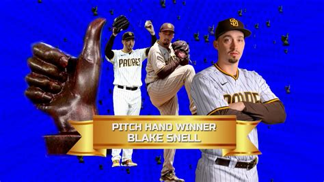 Blake Snell takes home the Pitch Hand Award | 07/06/2023 | San Diego Padres