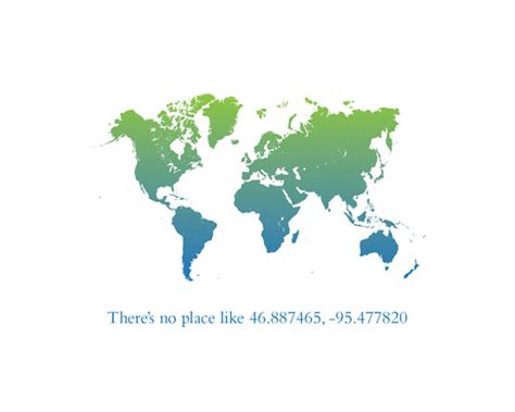 It's About Art and Design: Personalized Latitude and Longitude Map Poster