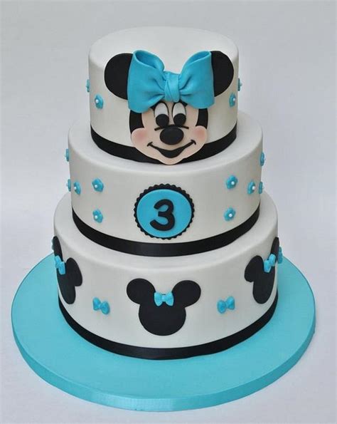 Blue Minnie Mouse Cake - Decorated Cake by - CakesDecor