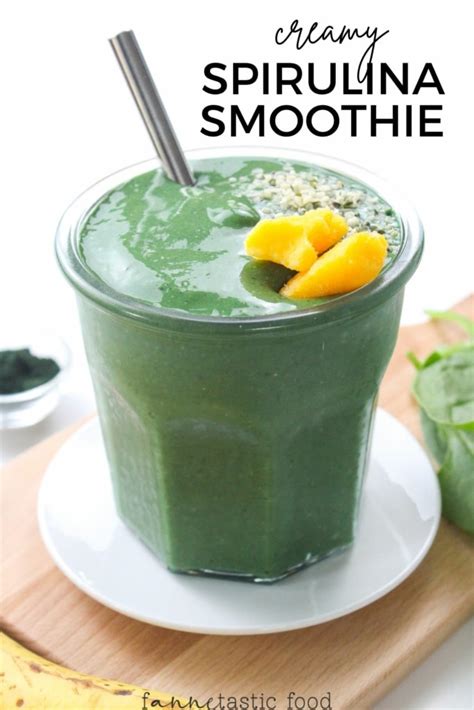 Creamy & Nutrient-Packed Spirulina Green Smoothie with Mango ...