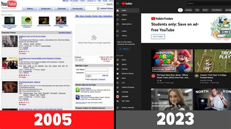 Evolution of YouTube 2005 - 2023 - YouTube