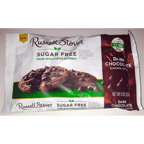 Russell Stover Sugar Free Dark Chocolate Baking Chips 8oz (227g) - Walmart.com - Walmart.com