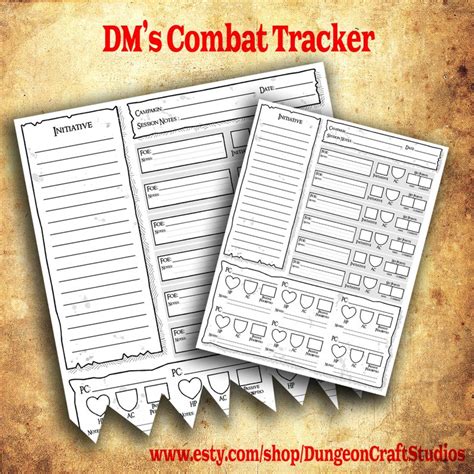 Dungeon Master Printables Pack DM Tools RPG DnD | Etsy