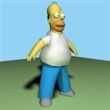 Homer Simpson 3D Model - FlatPyramid