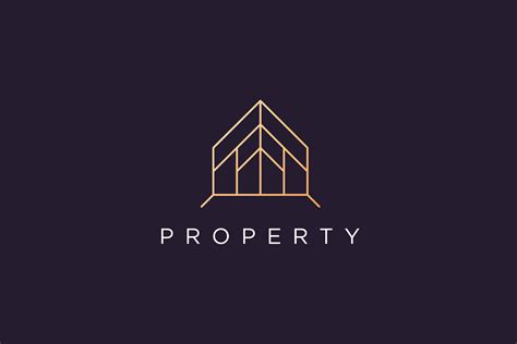 luxury real estate logo in modern style By Murnifine Creative | TheHungryJPEG