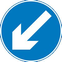 Which sign means turn left ahead? - Theory Test