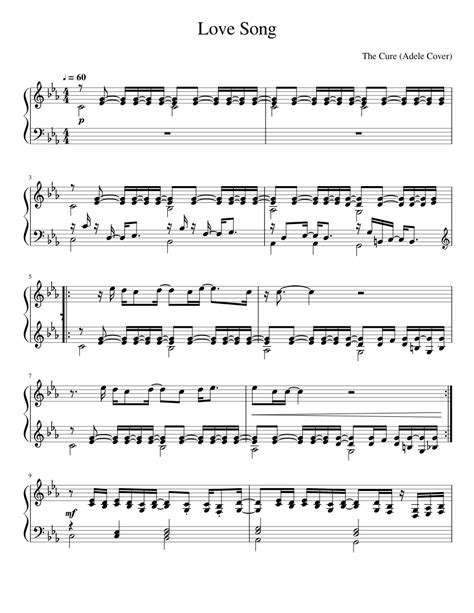 Love Song Sheet music for Piano | Download free in PDF or MIDI | Musescore.com