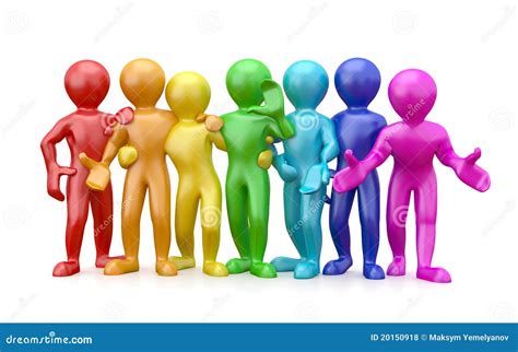 Friendship. Teamwork. Group of People. Stock Illustration ...