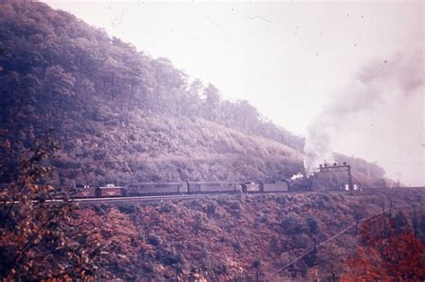 Horseshoe Curve on October 13, 1955 | Railroad pictures, Pennsylvania ...